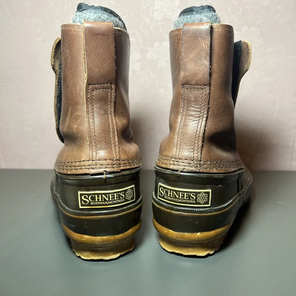 Schnee's Montana‎ II TT Wool Insulated Rubber Soled Duck PAC Boots Men's Size 5